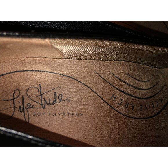 Life Stride Trixie Loafer/Pump Womens Black Leather Loafers With Block Heels Siz - Picture 7 of 11